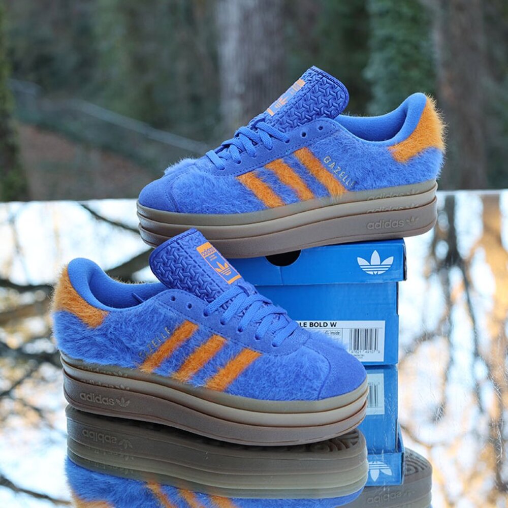 Adidas Gazelle Bold Hi Res Blue Orange